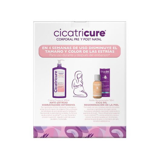 Cicatricure Pack Crema Corporal Antiestrias 400Ml + Oil 50Ml, , large image number 3