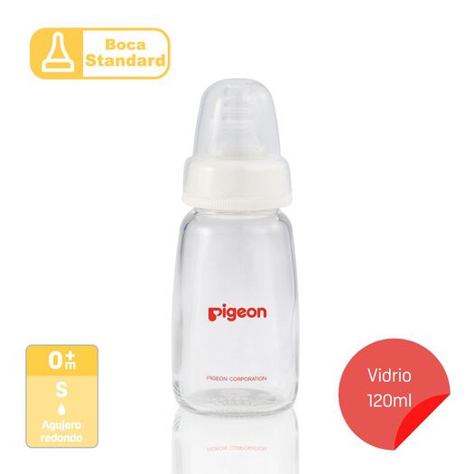 Biberon Boca Standard Vidrio Pigeon 120Ml, , large image number 1