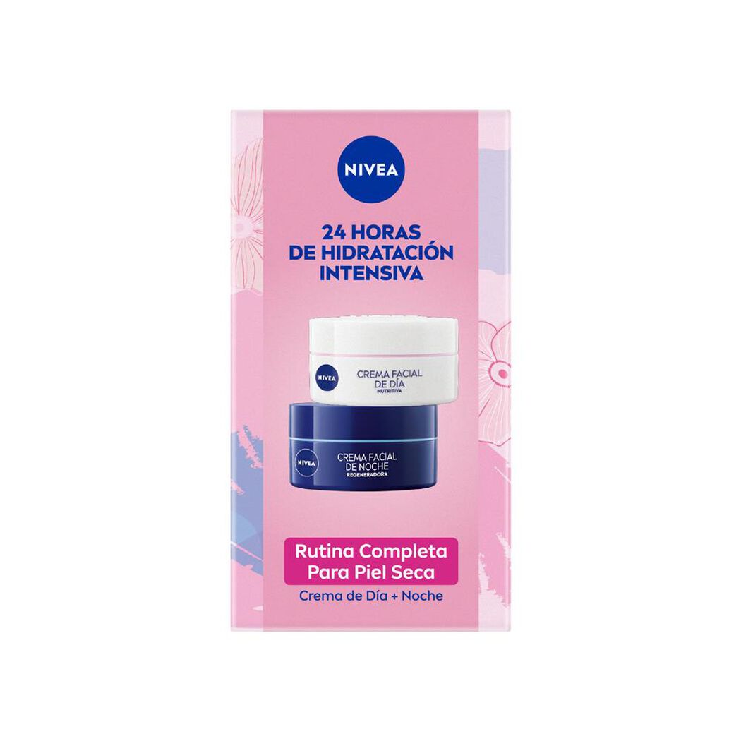 NIVEA Pack Hidratantes Piel Seca Crema Día 50ml + Crema Noche 50ml, , large image number 2