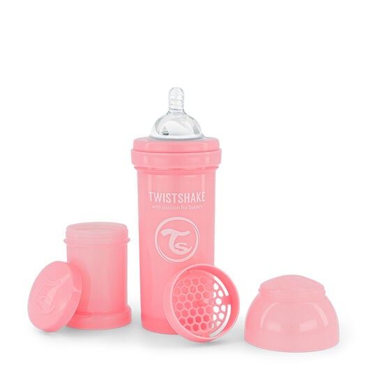 Mamadera Twistshake Anticólico Rosa 260 mL, , large image number 1