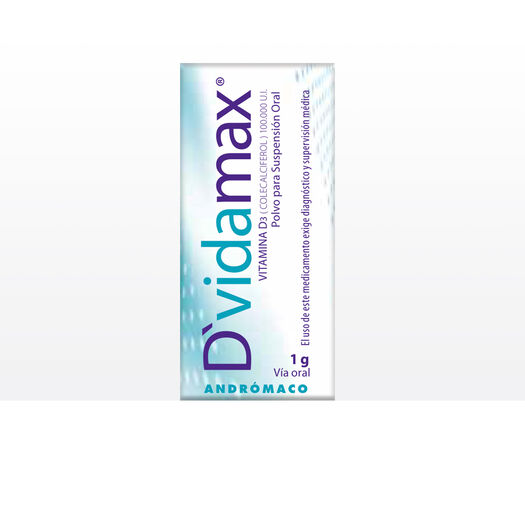 Dvidamax 100000 UI x 1 Vial Polvo Para Suspensión Oral, , large image number 0