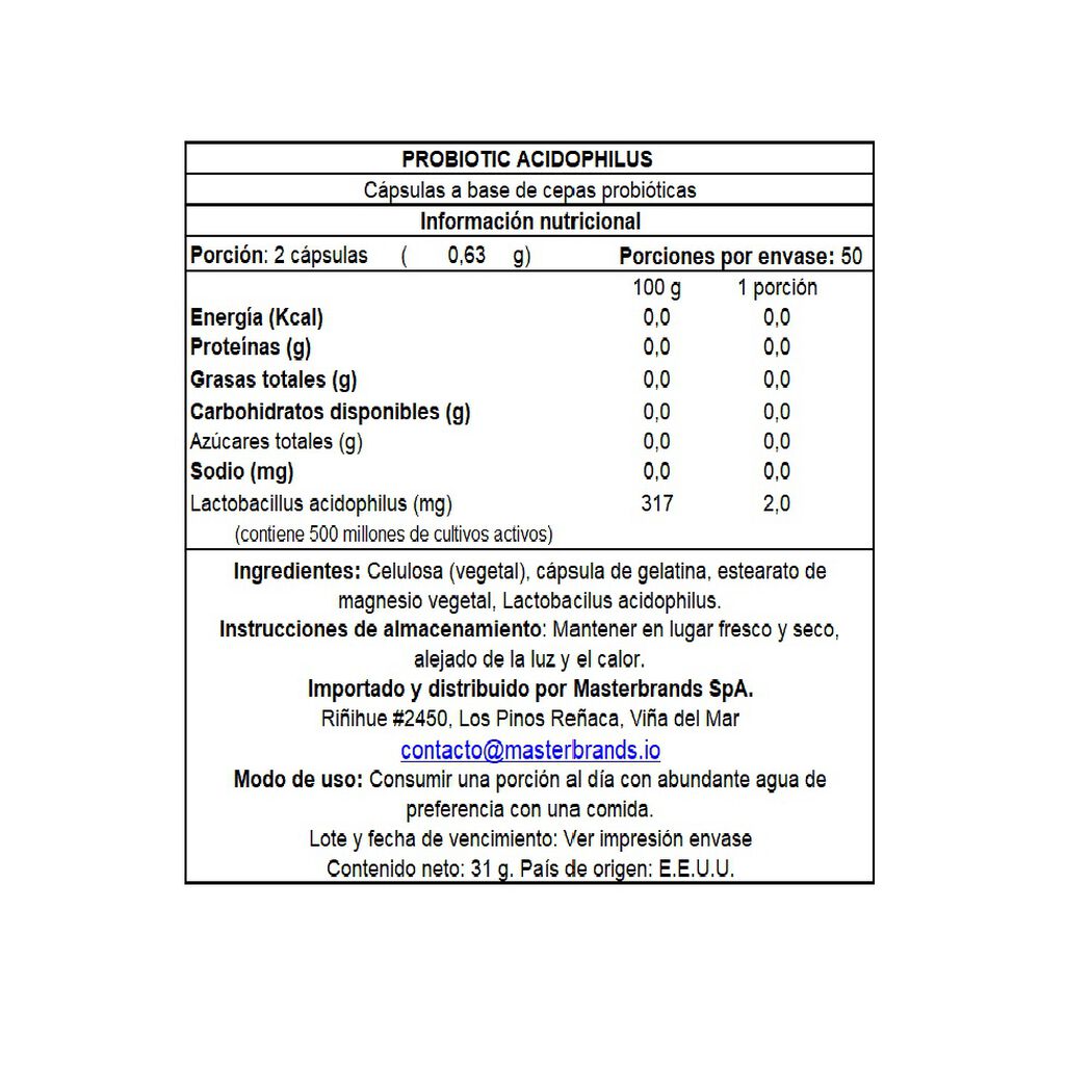 Probioticos Acidophilus Nature's Truth 100 un, , large image number 1