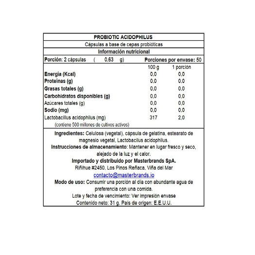 Probioticos Acidophilus Nature's Truth 100 un, , large image number 0
