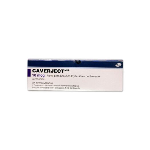 Caverject 10 mcg x 1 Vial De Polvo Para Solución Inyectable Con Solvente, , large image number 0