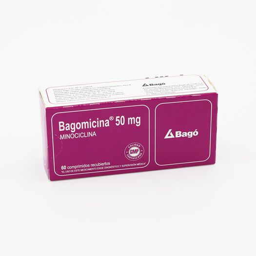 Bagomicina 50 mg x 60 Comprimidos Recubiertos, , large image number 0