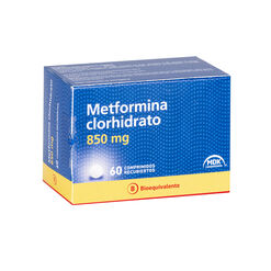 Metformina 850 mg x 60 Comprimidos Recubiertos ASCEND