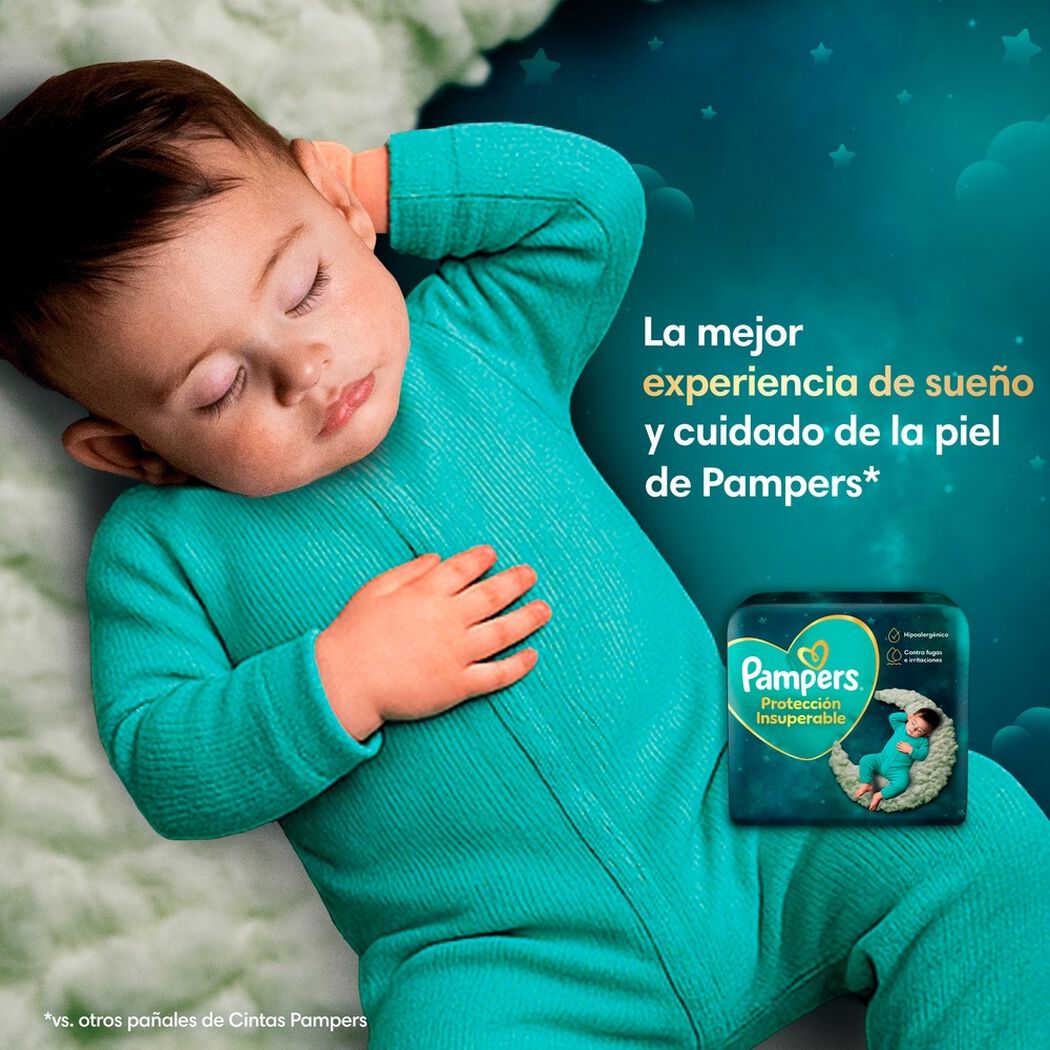 Pa&ntilde;al Pampers Protecci&oacute;n Insuperable Talla M (6-10 kg) 62 Un, , large image number 2