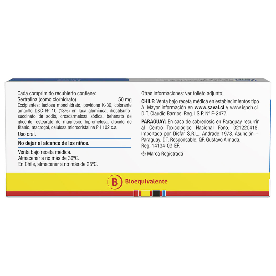 DEPRAX Sertralina 50 mg 30 comprimidos, , large image number 1