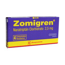 Zomigren 2.5 mg x 4 Comprimidos Recubiertos