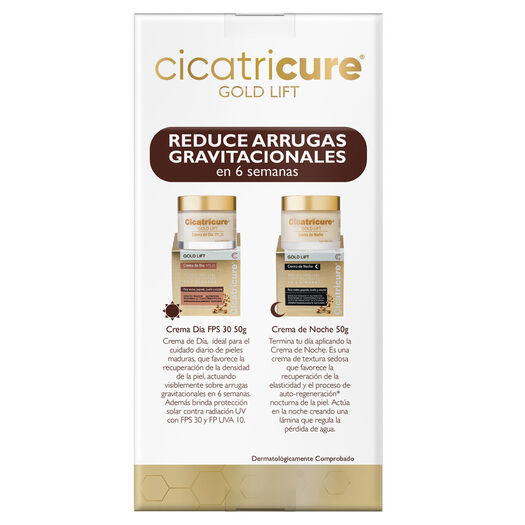 Pack Cicatricure Gold Crema Día 50Gr+Gold Noche 50Gr, , large image number 1