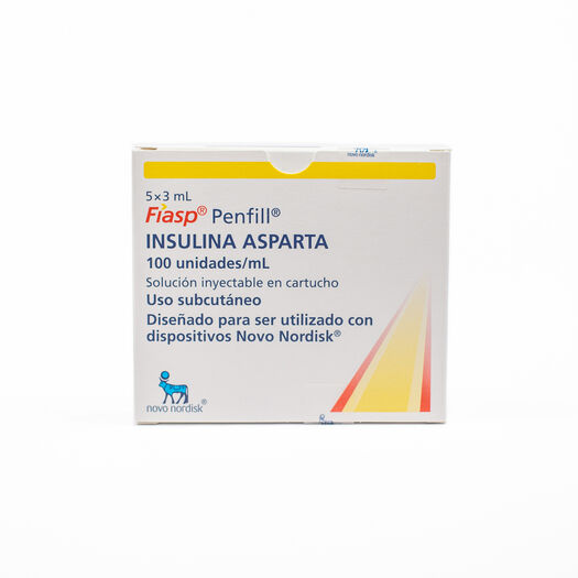 Insulina Fiasp Penfill 100 UI/ml Solución Inyectable x 5 Cartuchos x3 ml, , large image number 0