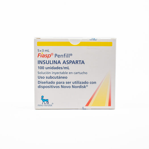 Insulina Fiasp Penfill 100 UI/ml Solución Inyectable x 5 Cartuchos x3 ml, , large image number 0