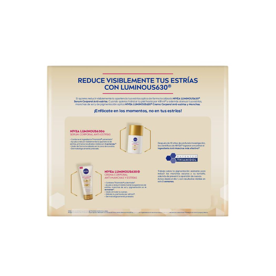 Pack Nivea Lumimous Crema Serum + Corporal 300Ml, , large image number 3