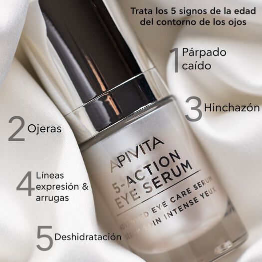 Serum Intensivo Contorno de Ojos 5-Action 15ml Apivita, , large image number 2