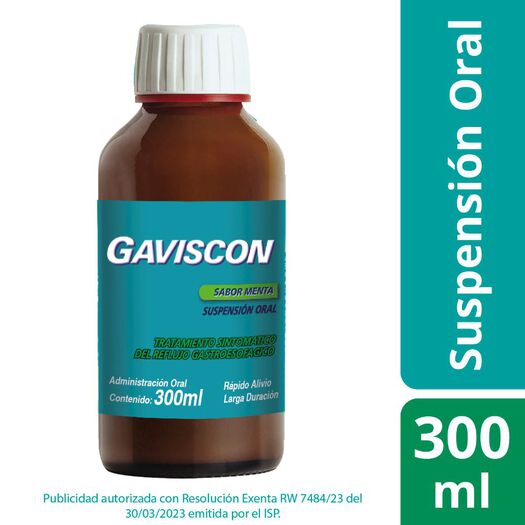 Gaviscon Suspensión Oral Botella Original 300 ml, , large image number 0