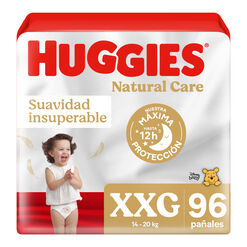 Pañales Huggies Natural Care XXG 96 un
