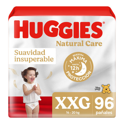 Pañales Huggies Natural Care XXG 96 un, , large image number 0