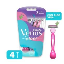 Máquina de Afeitar Venus Gillette Suave con Aloe Vera 4 un