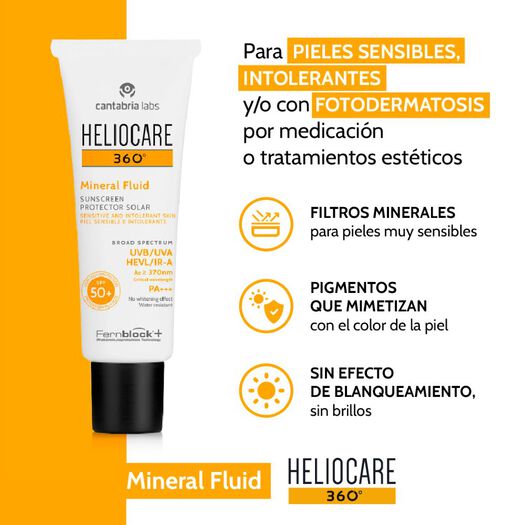 Heliocare 360 Mineral Fluid FPS 50 + x 50 mL Gel Topico, , large image number 4