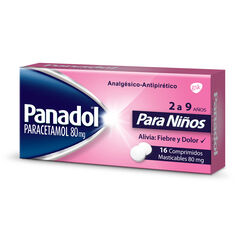 Panadol 80 Mg. Caja 16 Comprimidos