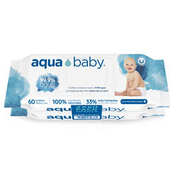 Pack Toallitas Húmedas Aqua Baby 120un