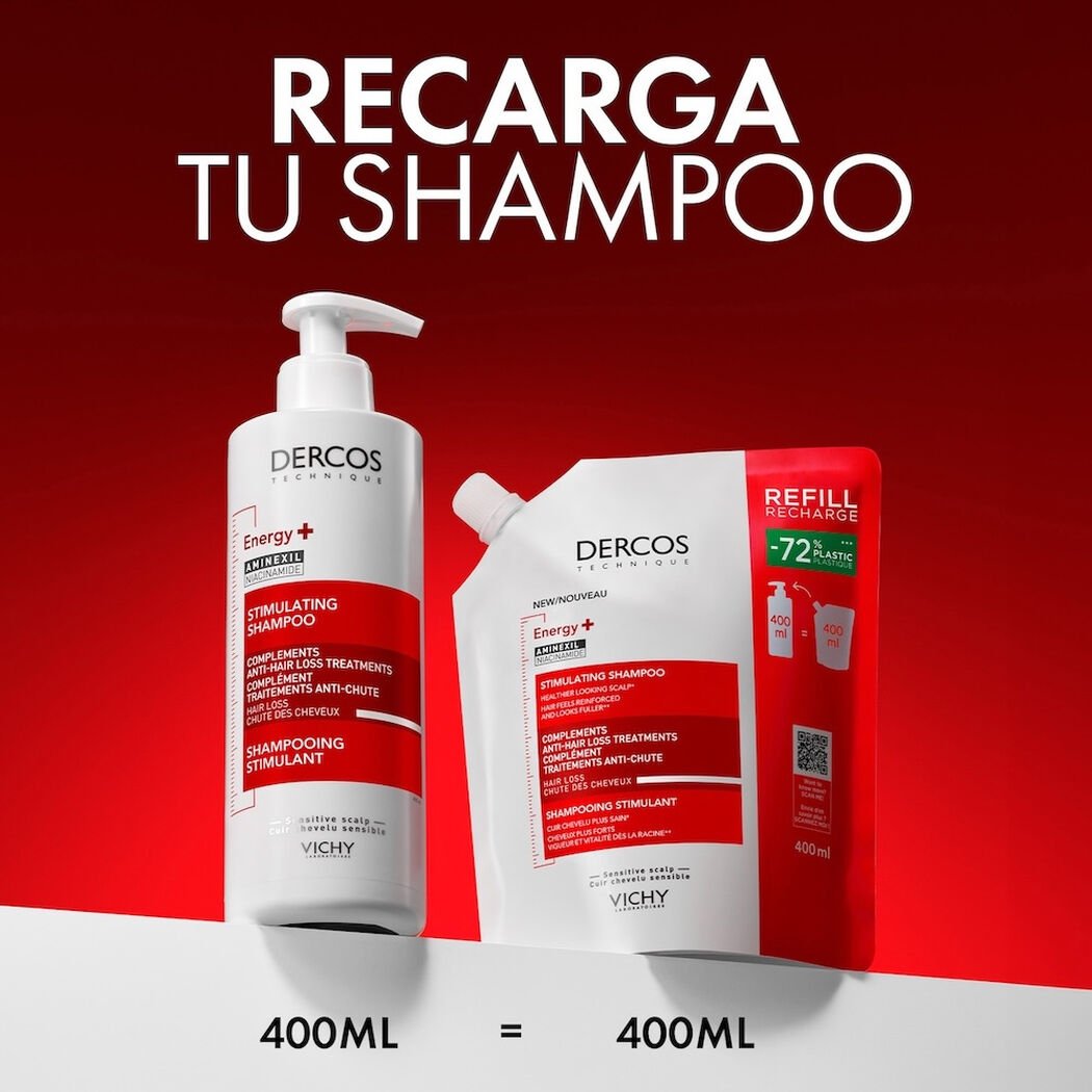 Shampoo Vichy Dercos Estimulante Antica&iacute;da Refill 400ml, , large image number 3