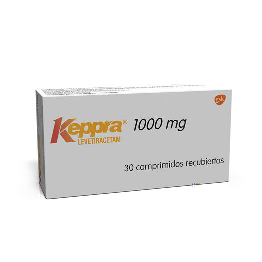 Keppra 1000 mg x 30 Comprimidos Recubiertos, , large image number 0