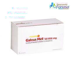 Galvus Met 50 mg/850 mg x 56 Comprimidos Recubiertos