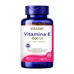 Vitaday Vitamina E 1000 UI x 60 c&aacute;psulas blandas