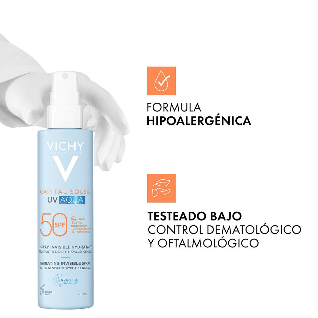 Capital Soleil UV Aqua Protector Spray SPF50 200 ml, , large image number 4