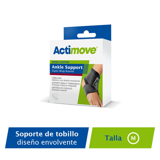 Actimove Tobillera Elastica Negr M X 1un, , large image number 0