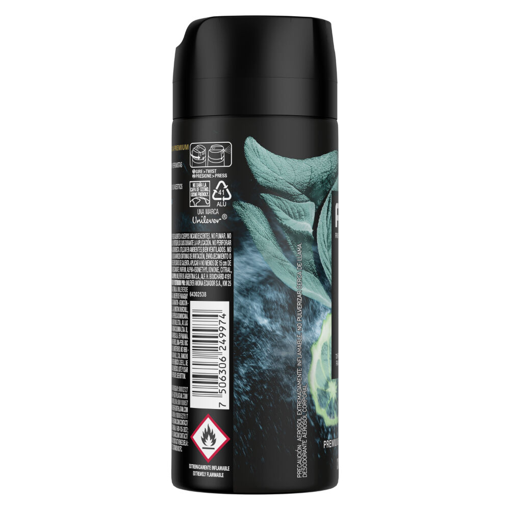 Desodorante Axe Aqua Citrus 150 mL | Farmacias Ahumada