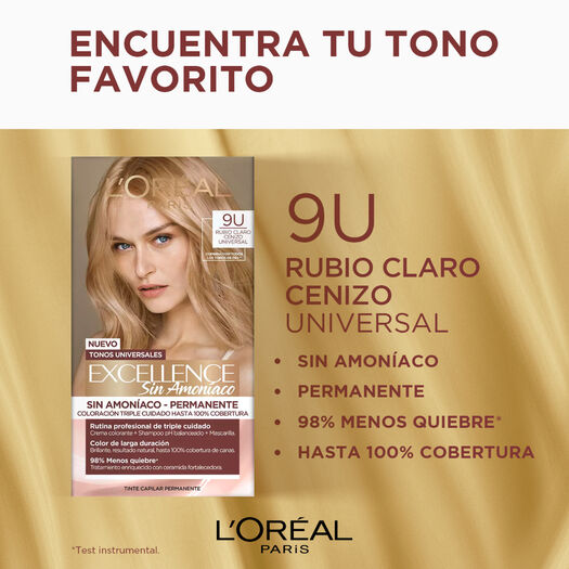 Tintura Excellence Sin Amoníaco Nudes 9U, , large image number 3