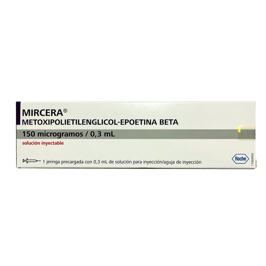 Mircera 150 mcg/0.3 mL Soluci&oacute;n Inyectable 1 Unidad, , large image number 0