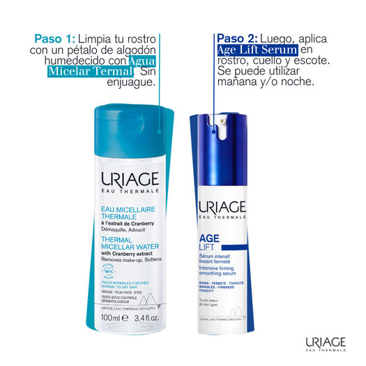 Pack Uriage Agelift Serum + Agua Micelar + Cosmetiquero, , large image number 3