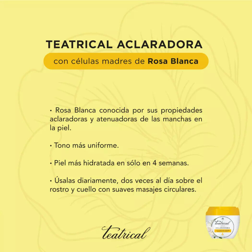 Teatrical Crema Facial Aclaradora 200 G, , large image number 3