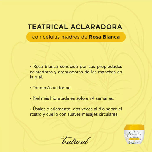 Teatrical Crema Facial Aclaradora 200 G, , large image number 3