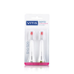 Cabezal Repuesto Cepillo de Dientes Eléctrico Vitis Sonic S10/S20 Medio 2 un