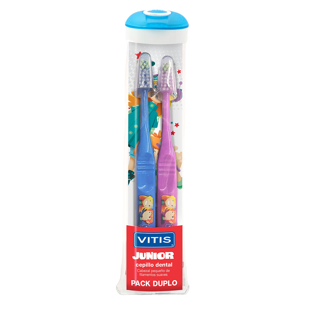 Cepillo de Dientes Vitis Junior Duplo 2 un, , large image number 0