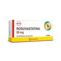 Rosuvastatina 20 mg x 30 Comprimidos Recubiertos SEVEN PHARMA CHILE SPA