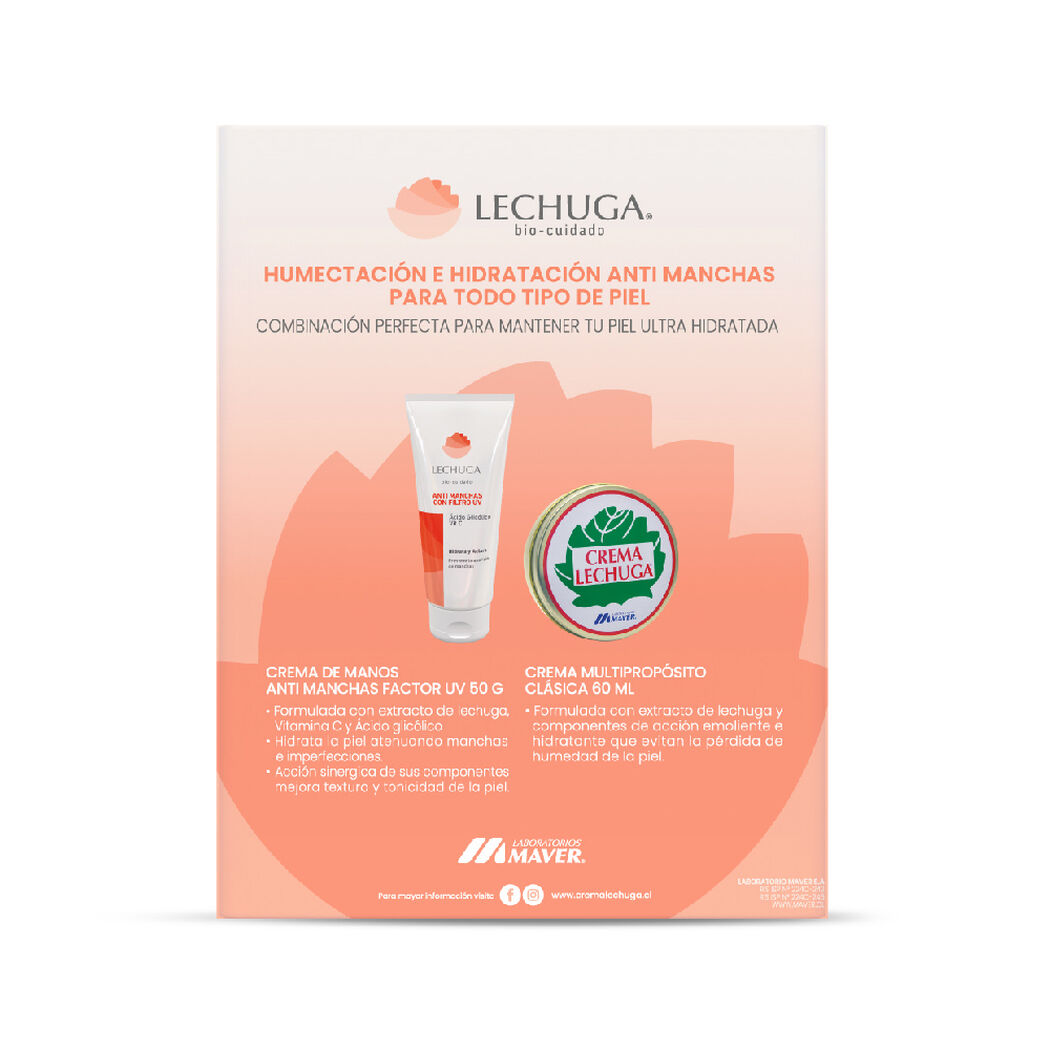 Lechuga Pack Crema Multiproposito 60Ml+Manos 50Ml, , large image number 1