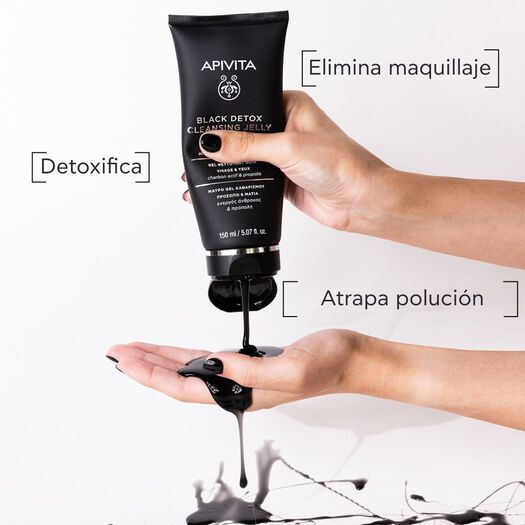 Gel Limpiador Negro Detox 150ml Apivita, , large image number 1