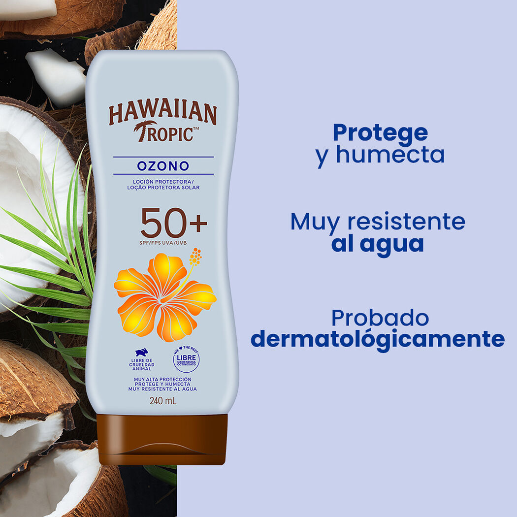 Protector Solar Hawaiian Tropic Ozono Loci&oacute;n FPS 50 240 mL, , large image number 1