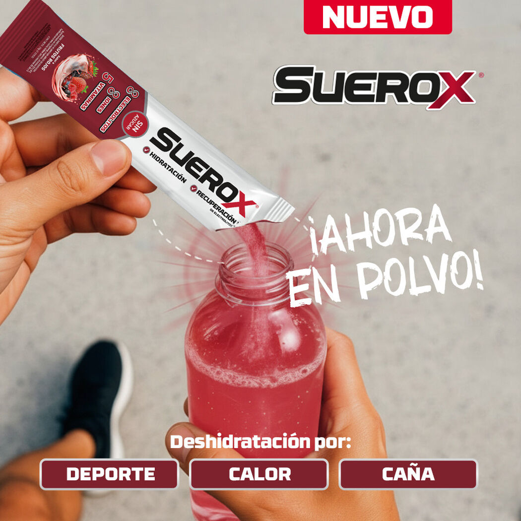 Suerox Polvo Ar&aacute;ndano Frutos Rojos Pack 4 Unidades de 80gr., , large image number 2