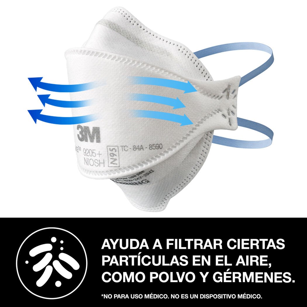 Respirador Aura N95 3M, 3 mascarillas, , large image number 4