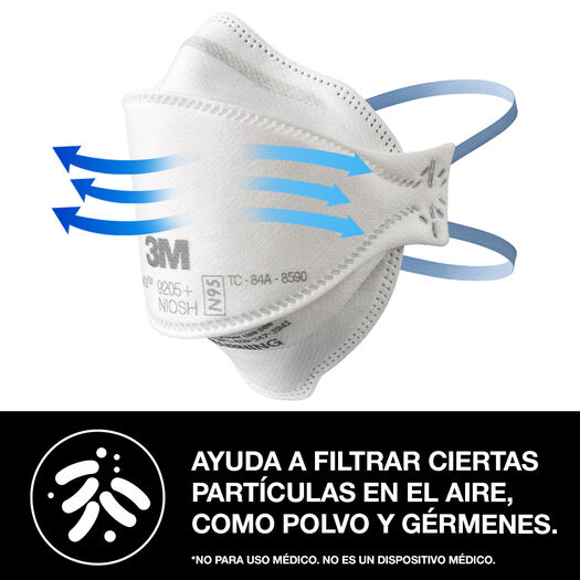Respirador Aura N95 3M, 3 mascarillas, , large image number 4