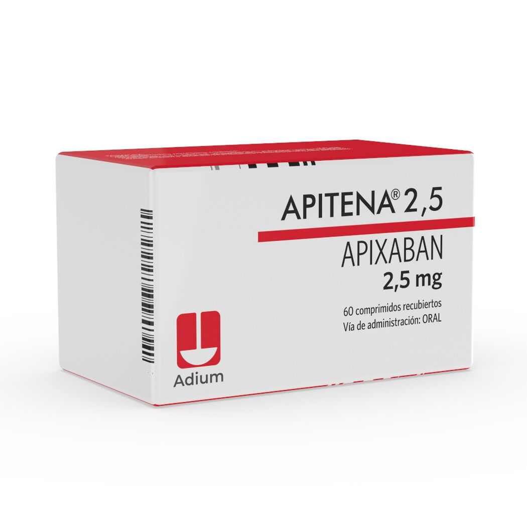 Apixab&aacute;n APITENA 2.5 mg x 60 Comprimidos Recubiertos, , large image number 0