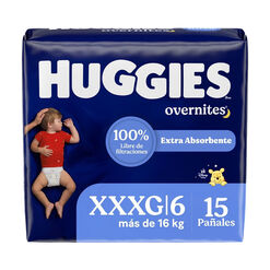 Pa&ntilde;al Huggies Nocturno Overnites XXXG 21 Unidades