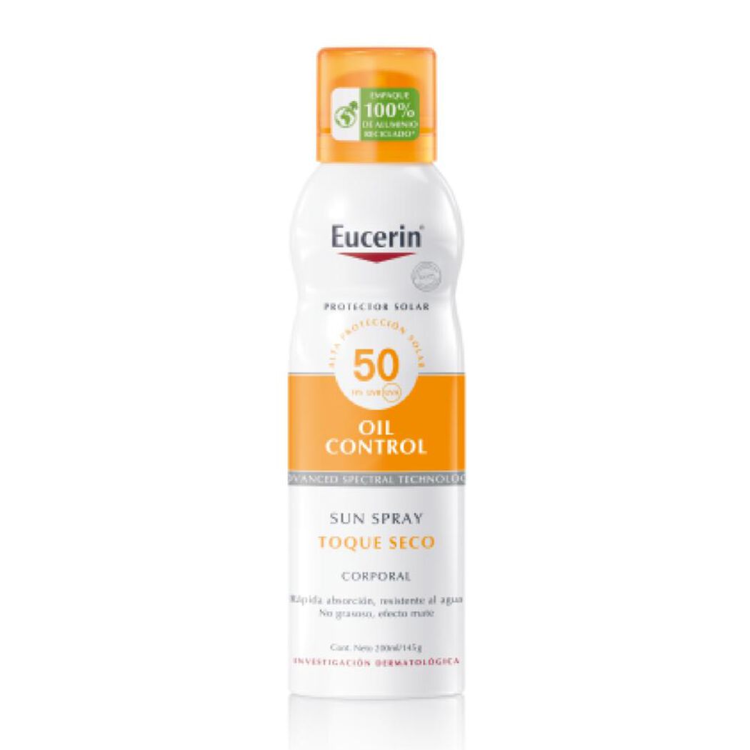 Protector Solar Eucerin Spray Toque Seco Fps50+ 200 mL, , large image number 1
