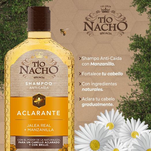 Pack Tío Nacho Aclarante 1 Shampoo + 1 Acondicionador C/U 415 Ml, , large image number 3